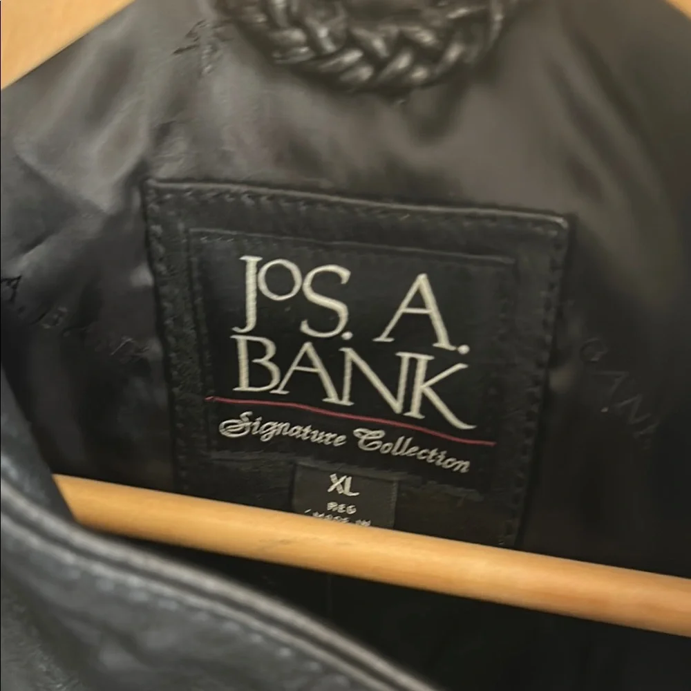 NWT Men’s Jos A Banks Leather jacket - Picture 3 of 4